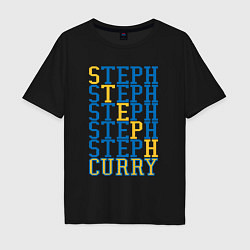 Футболка оверсайз мужская Steph Curry, цвет: черный