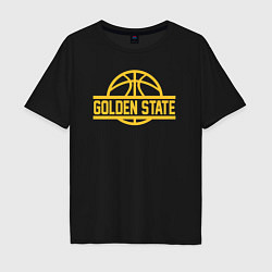 Футболка оверсайз мужская Golden State team, цвет: черный