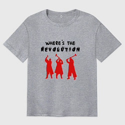 Футболка оверсайз мужская Depeche Mode - Wheres The Revolution, цвет: меланж