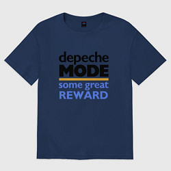 Футболка оверсайз мужская Depeche Mode - Some Great Reward, цвет: тёмно-синий