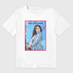 Футболка оверсайз мужская Nancy Момаленд, цвет: белый