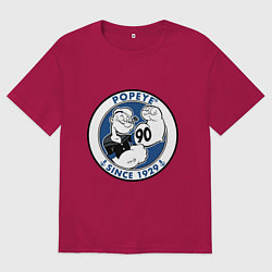 Футболка оверсайз мужская Popeye since, цвет: маджента