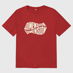 Футболка оверсайз мужская Dimension, цвет: красный