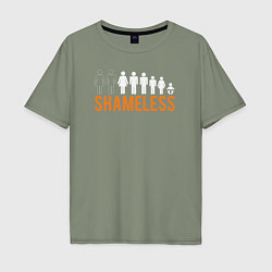 Футболка оверсайз мужская Shameless evolution, цвет: авокадо