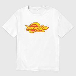 Футболка оверсайз мужская Токио y2k, цвет: белый