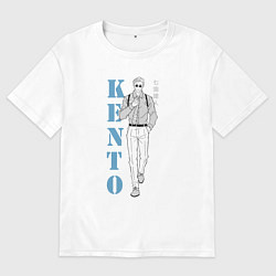 Футболка оверсайз мужская Нанами Кенто, цвет: белый