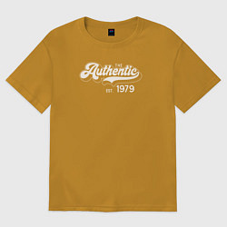 Футболка оверсайз мужская Authentic 1979, цвет: горчичный