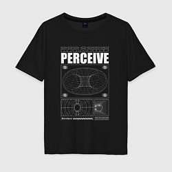 Мужская футболка оверсайз Perceive streetwear