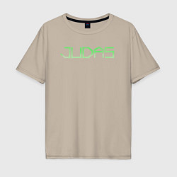 Футболка оверсайз мужская Judas logo, цвет: миндальный