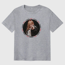 Футболка оверсайз мужская Пауэр - охотница на демонов, цвет: меланж