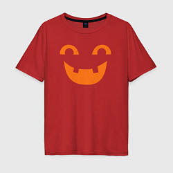 Футболка оверсайз мужская Orange smile, цвет: красный