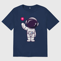 Футболка оверсайз мужская Hello spaceman, цвет: тёмно-синий