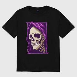 Футболка оверсайз мужская Violet death, цвет: черный