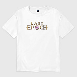 Футболка оверсайз мужская Logo Last Epoch, цвет: белый