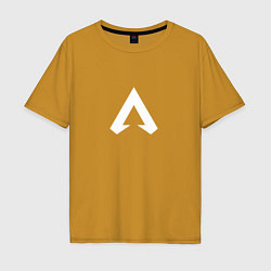Футболка оверсайз мужская Logo apex, цвет: горчичный