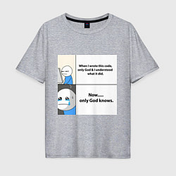 Футболка оверсайз мужская Programmers life, цвет: меланж