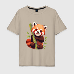 Мужская футболка оверсайз The Red Panda