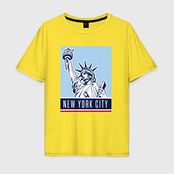 Футболка оверсайз мужская Style New York, цвет: желтый
