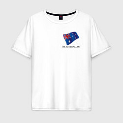 Мужская футболка оверсайз Im Australian - motto