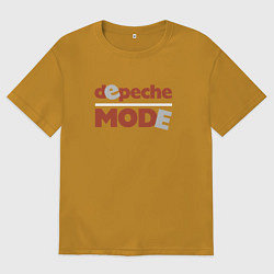 Футболка оверсайз мужская Depeche Mode - Reward era, цвет: горчичный