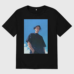 Футболка оверсайз мужская Сугуру Гэто, цвет: черный