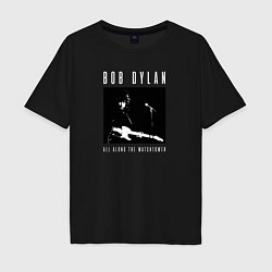 Футболка оверсайз мужская Rock legend Bob Dylan, цвет: черный