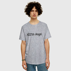 Футболка оверсайз мужская XIIIth angel, цвет: меланж — фото 2