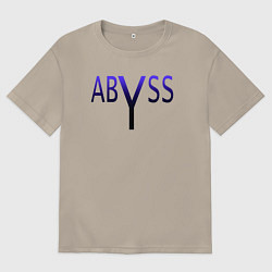 Футболка оверсайз мужская Бездна, цвет: миндальный