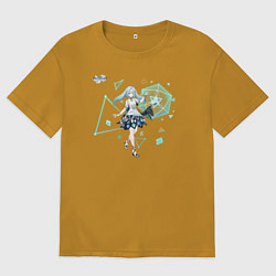 Футболка оверсайз мужская Фарузан из Геншин Импакт, цвет: горчичный