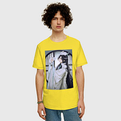 Футболка оверсайз мужская Ванцзи Лань кролики, цвет: желтый — фото 2