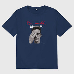 Футболка оверсайз мужская Depeche Mode - Fletch memento mori, цвет: тёмно-синий