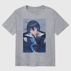 Футболка оверсайз мужская Ванитас в костюме, цвет: меланж