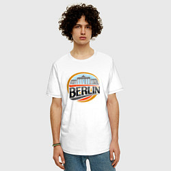 Футболка оверсайз мужская Berlin, цвет: белый — фото 2