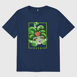 Футболка оверсайз мужская Dusa Hades, цвет: тёмно-синий