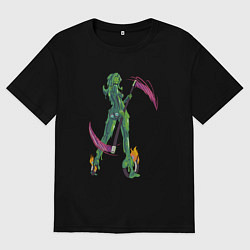 Футболка оверсайз мужская Slimegirl, цвет: черный