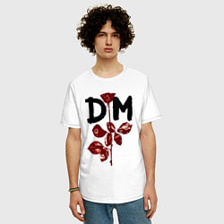 Футболка оверсайз мужская Depeche mode - violator, цвет: белый — фото 2