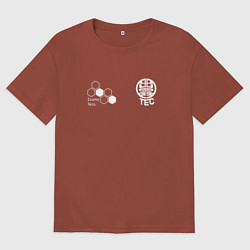 Футболка оверсайз мужская Izumo Tecs, цвет: кирпичный