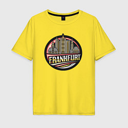 Футболка оверсайз мужская Франкфурт, цвет: желтый