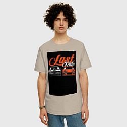 Футболка оверсайз мужская Форсаж последний заезд, цвет: миндальный — фото 2