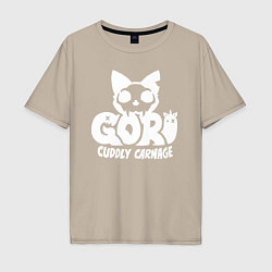 Мужская футболка оверсайз Goro cuddly carnage logo