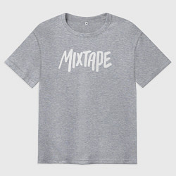 Футболка оверсайз мужская Mixtape logo, цвет: меланж