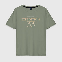 Футболка оверсайз мужская Clair Obsur expedition 33 logo, цвет: авокадо