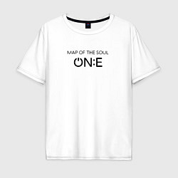 Футболка оверсайз мужская BTS One, цвет: белый