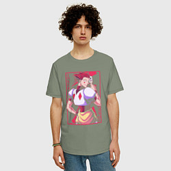 Футболка оверсайз мужская Hunter x Hunter Hisoka Morow, цвет: авокадо — фото 2