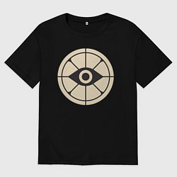 Футболка оверсайз мужская Глаз в прицеле deadlock, цвет: черный