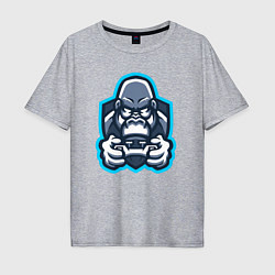 Футболка оверсайз мужская Gamer monkey, цвет: меланж