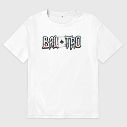 Футболка оверсайз мужская Balatro logo, цвет: белый