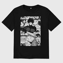 Футболка оверсайз мужская Магическая битва Маки Дзэнин секси, цвет: черный