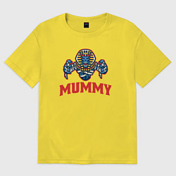 Футболка оверсайз мужская Dead mummy, цвет: желтый
