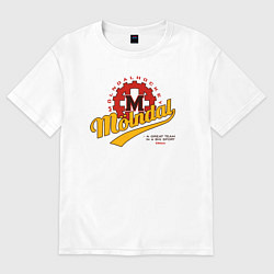 Футболка оверсайз мужская Molndal hockey, цвет: белый